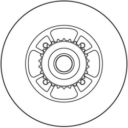  stabdžių diskas (1vnt) <small>TRW SINGLE</small>