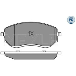  stabdžių trinkelių rinkinys, diskinis stabdys <small>MEYLE-PD: Advanced performance and design.</small>