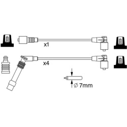  uždegimo laido komplektas