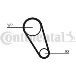  vandens siurblio ir paskirstymo diržo komplektas