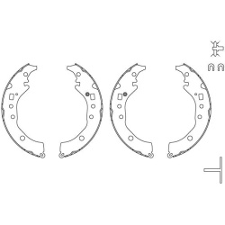  stabdžių trinkelių komplektas