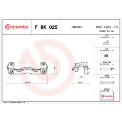  stabdžių apkabos kronšteino rinkinys <small>PRIME LINE</small>