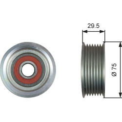  kreipiantysis skriemulys, V formos rumbuotas diržas <small>DriveAlign™</small>