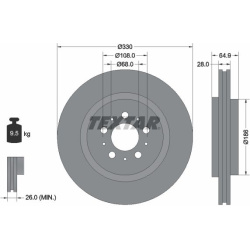  stabdžių diskas (1vnt) <small>PRO</small>