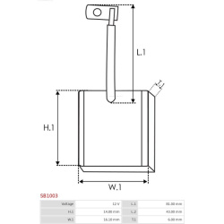  anglies šepetėlis, starteris <small>Brand new AS-PL</small>