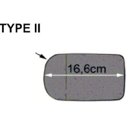  veidrodėlio stiklas, išorinis veidrodėlis <small>* HAGUS *</small>