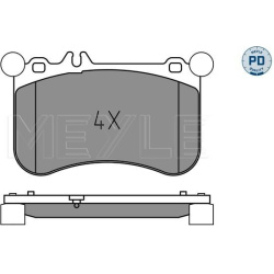  stabdžių trinkelių rinkinys, diskinis stabdys <small>MEYLE-PD: Advanced performance and design.</small>