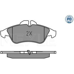  stabdžių trinkelių rinkinys, diskinis stabdys <small>MEYLE-PD: Advanced performance and design.</small>