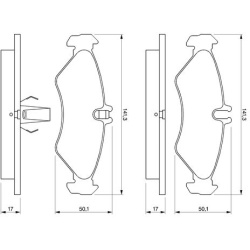  stabdžių trinkelių rinkinys, diskinis stabdys