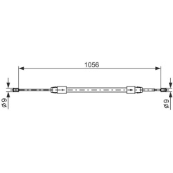 trosas, stovėjimo stabdys  trosas, stovėjimo stabdys