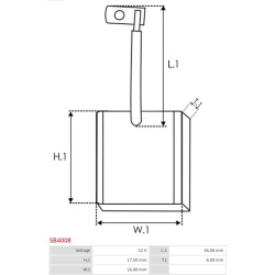  anglies šepetėlis, starteris <small>AS</small>