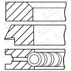  stūmoklio žiedų komplektas