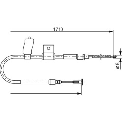 trosas, stovėjimo stabdys  trosas, stovėjimo stabdys