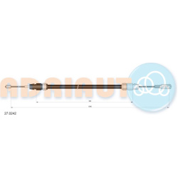  trosas, stovėjimo stabdys