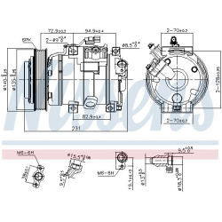  kompresorius, oro kondicionierius <small>** FIRST FIT **</small>