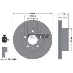  stabdžių diskas (1vnt)