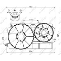  ventiliatorius, radiatoriaus