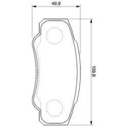  stabdžių trinkelių rinkinys, diskinis stabdys