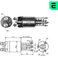  solenoidinis jungiklis, starteris