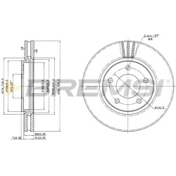  stabdžių diskas (1vnt)