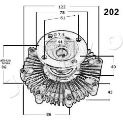  sankaba, radiatoriaus ventiliatorius