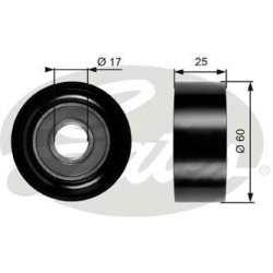  kreipiantysis skriemulys, V formos rumbuotas diržas <small>DriveAlign™</small>