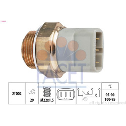  temperatūros jungiklis, radiatoriaus ventiliatorius <small>Made in Italy - OE Equivalent</small>