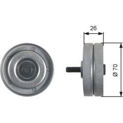 kreipiantysis skriemulys, V formos rumbuotas diržas <small>DriveAlign™</small>