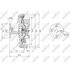  sankaba, radiatoriaus ventiliatorius