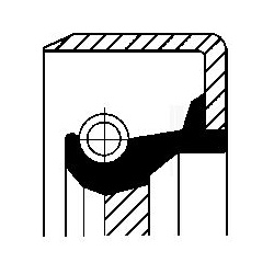  veleno sandariklis, alkūninis velenas