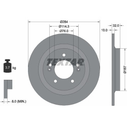  stabdžių diskas (1vnt) <small>PRO</small>
