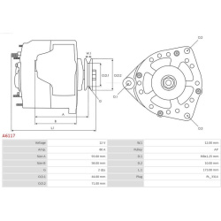  kintamosios srovės generatorius <small>Brand new AS-PL</small>