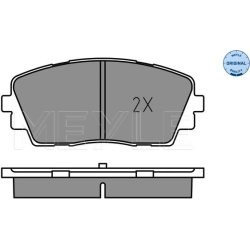  stabdžių trinkelių rinkinys, diskinis stabdys <small>MEYLE-ORIGINAL: True to OE.</small>