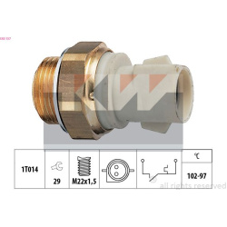  temperatūros jungiklis, radiatoriaus ventiliatorius <small>Made in Italy - OE Equivalent</small>