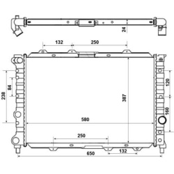  radiatorius, variklio aušinimas <small>EASY FIT</small>