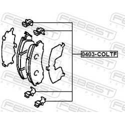  priedų komplektas, diskinių stabdžių trinkelės