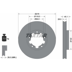  stabdžių diskas (1vnt) <small>PRO</small>