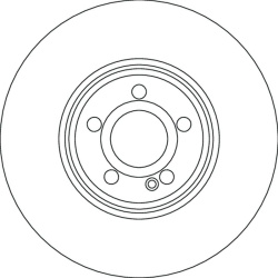  stabdžių diskas (1vnt) <small>TRW SINGLE</small>