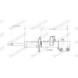  amortizatorius <small>MONROE ORIGINAL (Gas Technology)</small>