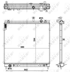  radiatorius, variklio aušinimas <small>EASY FIT</small>