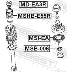  tarpiklio įvorė, amortizatorius