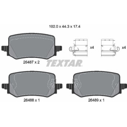  stabdžių trinkelių rinkinys, diskinis stabdys <small>Q+</small>