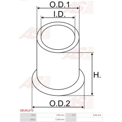  įvorė, starterio velenas <small>Brand new AS-PL</small>