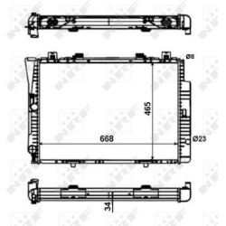  radiatorius, variklio aušinimas <small>EASY FIT</small>
