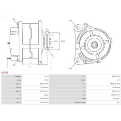  kintamosios srovės generatorius <small>Brand new AS-PL</small>