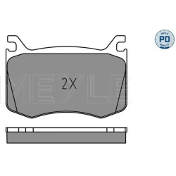  stabdžių trinkelių rinkinys, diskinis stabdys <small>MEYLE-PD: Advanced performance and design.</small>