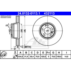  stabdžių diskas (1vnt)