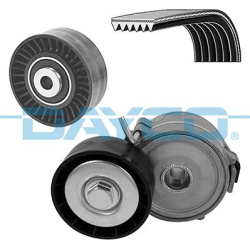  V formos rumbuotas diržas, komplektas