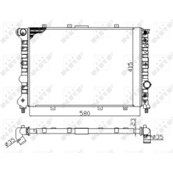  radiatorius, variklio aušinimas <small>Economy Class</small>
