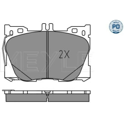  stabdžių trinkelių rinkinys, diskinis stabdys <small>MEYLE-PD: Advanced performance and design.</small>